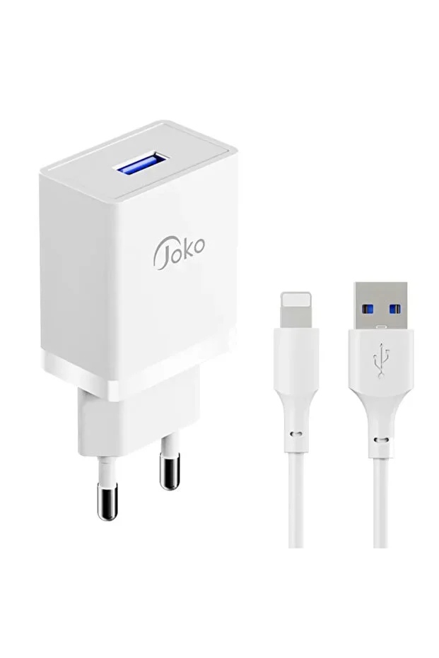 Beta Moda Hub Joko Jk77 12W + Px17 1m 2.4A USB to Lightning Cable Pd Charger